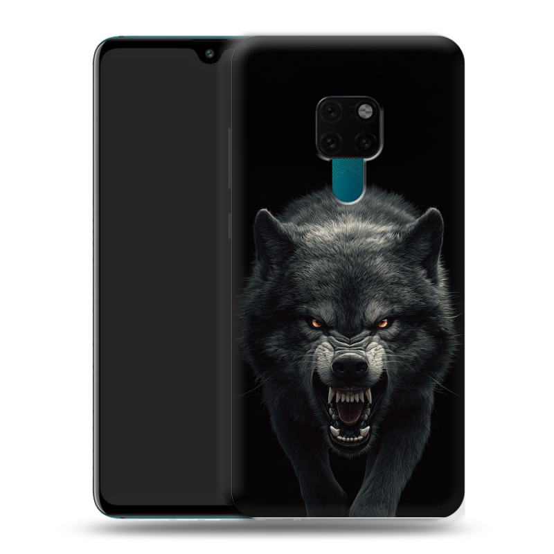 Силиконовый чехол на Huawei Mate 20 с принтом Волк Силиконовый чехол на Huawei Mate 20 с принтом Волк