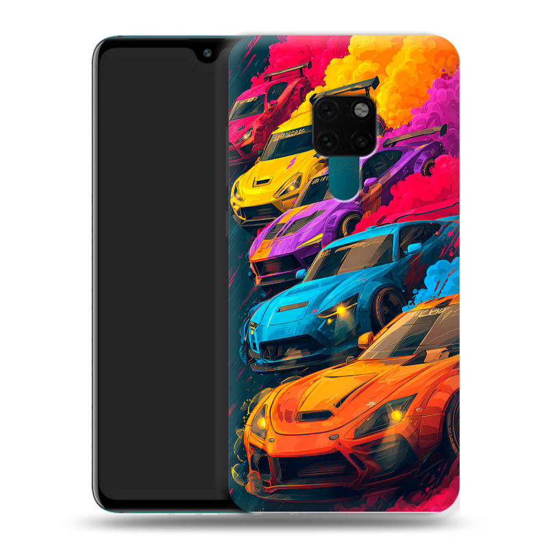 Силиконовый чехол на Huawei Mate 20 с принтом Тачки Силиконовый чехол на Huawei Mate 20 с принтом Тачки