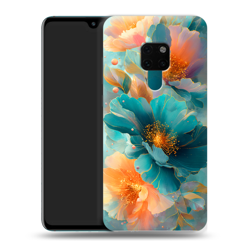 Силиконовый чехол на Huawei Mate 20 с принтом Цветы Силиконовый чехол на Huawei Mate 20 с принтом Цветы