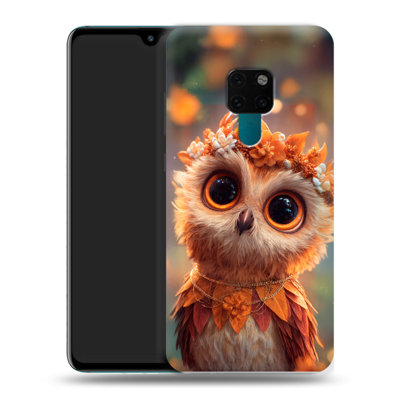 Пластиковый чехол на Huawei Mate 20 с принтом Милая сова Пластиковый чехол на Huawei Mate 20 с принтом Милая сова