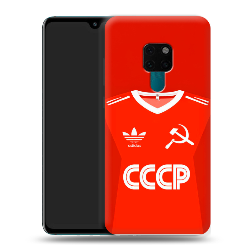 Силиконовый чехол на Huawei Mate 20 с принтом Флаг Герб СССР Силиконовый чехол на Huawei Mate 20 с принтом Флаг Герб СССР