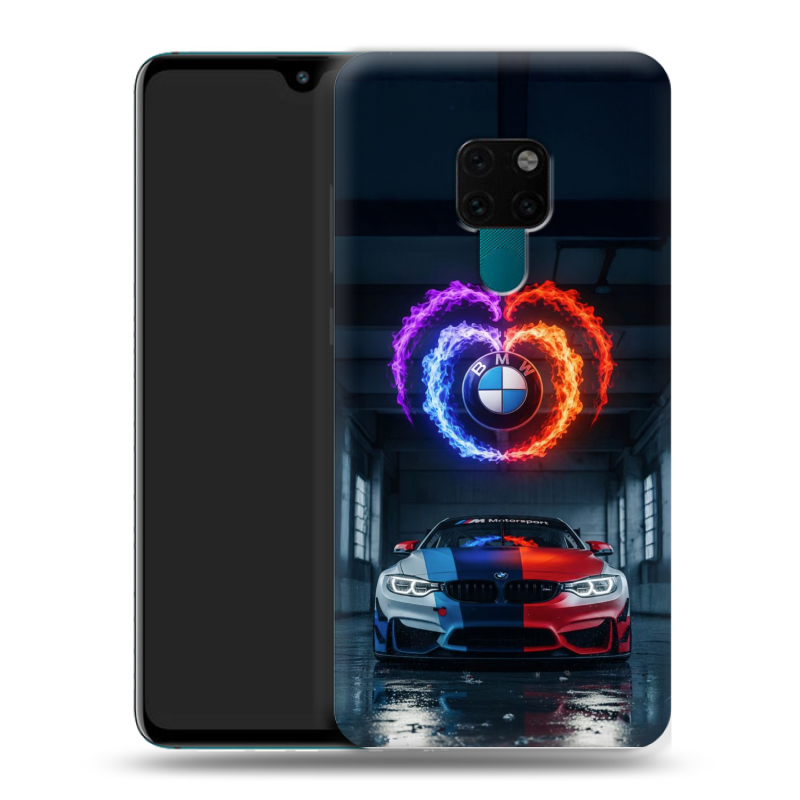 Силиконовый чехол на Huawei Mate 20 с принтом BMW БМВ Силиконовый чехол на Huawei Mate 20 с принтом BMW БМВ