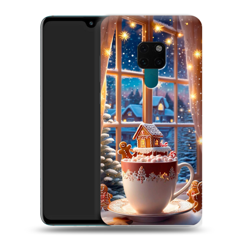 Силиконовый чехол на Huawei Mate 20 с принтом Новый год Силиконовый чехол на Huawei Mate 20 с принтом Новый год
