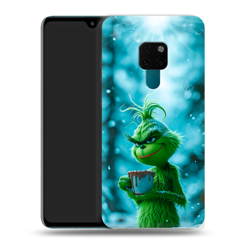 Силиконовый чехол на Huawei Mate 20 с принтом Новый год гринч Силиконовый чехол на Huawei Mate 20 с принтом Новый год гринч