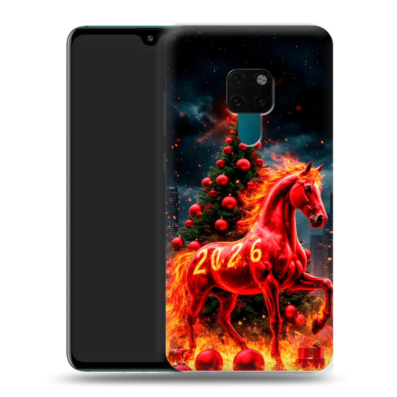 Пластиковый чехол на Huawei Mate 20 с принтом Новый год Пластиковый чехол на Huawei Mate 20 с принтом Новый год