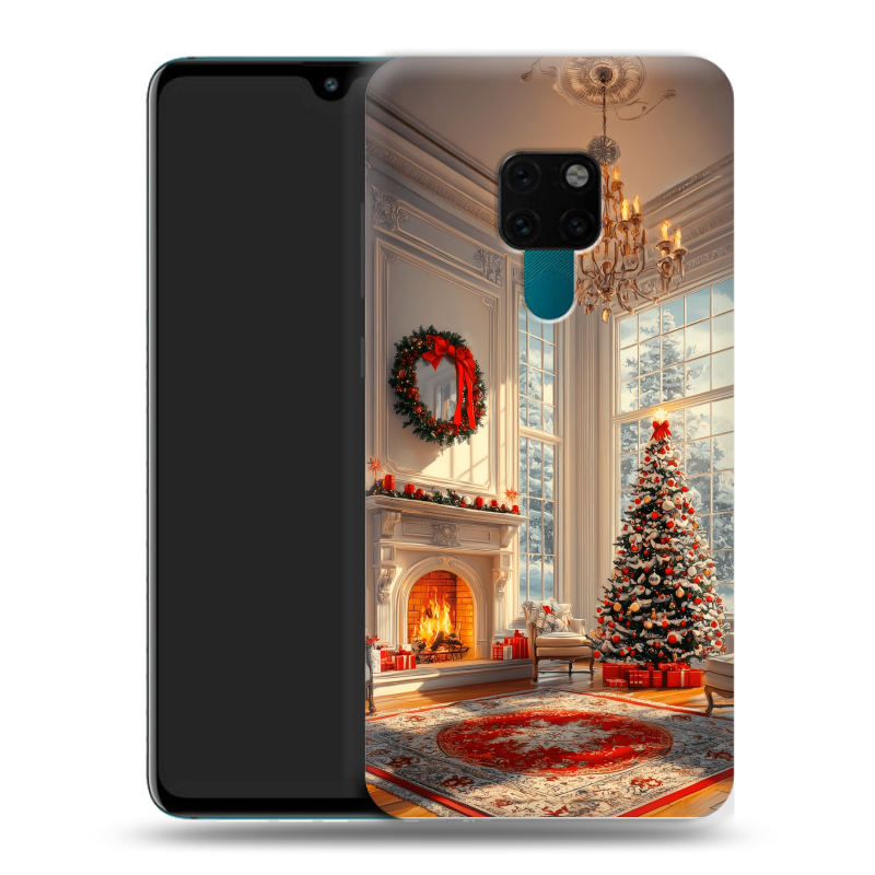 Силиконовый чехол на Huawei Mate 20 с принтом Новый год Силиконовый чехол на Huawei Mate 20 с принтом Новый год