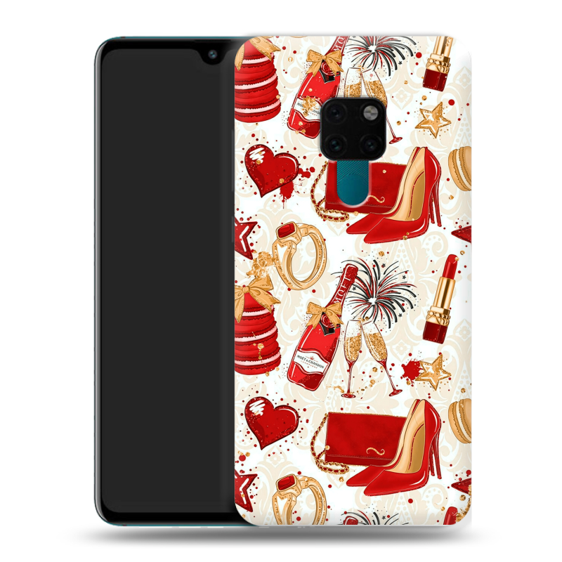 Пластиковый чехол на Huawei Mate 20 с принтом Новый год Пластиковый чехол на Huawei Mate 20 с принтом Новый год