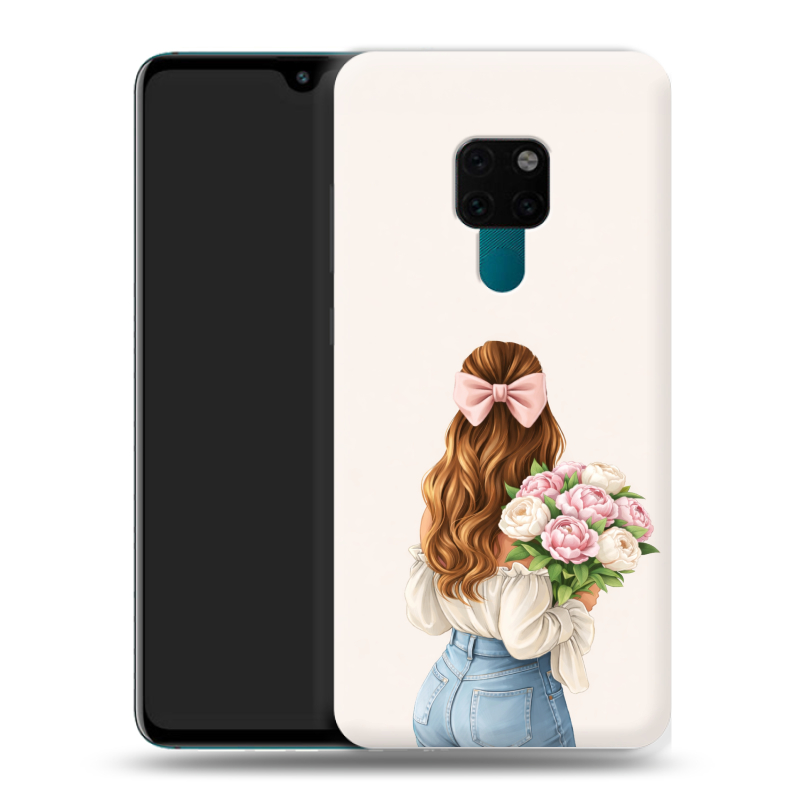 Силиконовый чехол на Huawei Mate 20 с принтом женский Силиконовый чехол на Huawei Mate 20 с принтом женский
