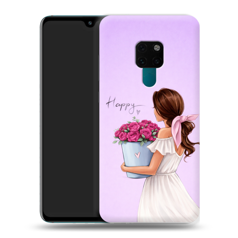 Пластиковый чехол на Huawei Mate 20 с принтом женский Пластиковый чехол на Huawei Mate 20 с принтом женский