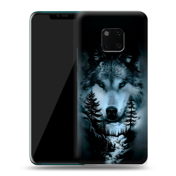 Пластиковый чехол на Huawei Mate 20 Pro с принтом Лесной волк