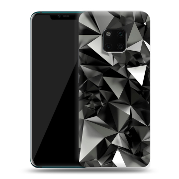 Пластиковый чехол на Huawei Mate 20 Pro с принтом Черные кристаллы