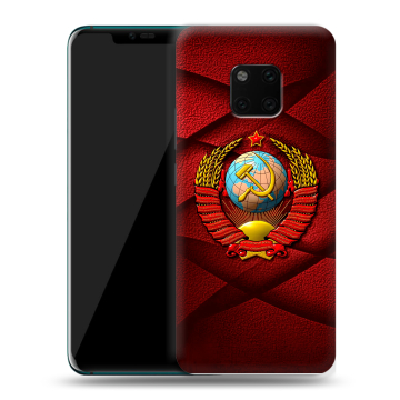 Пластиковый чехол на Huawei Mate 20 Pro с принтом Герб СССР