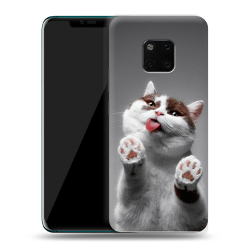 Пластиковый чехол на Huawei Mate 20 Pro с принтом Коты