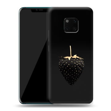 Пластиковый чехол на Huawei Mate 20 Pro с принтом Черная клубника