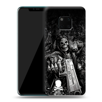 Пластиковый чехол на Huawei Mate 20 Pro с принтом Скелет