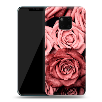 Пластиковый чехол на Huawei Mate 20 Pro с принтом Цветы розы