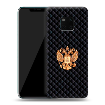 Пластиковый чехол на Huawei Mate 20 Pro с принтом Герб России принт Пластиковый чехол на Huawei Mate 20 Pro с принтом Герб России принт