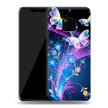 Пластиковый чехол на Huawei Mate 20 Pro с принтом Бабочки
