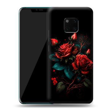 Пластиковый чехол на Huawei Mate 20 Pro с принтом Розы красные Пластиковый чехол на Huawei Mate 20 Pro с принтом Розы красные