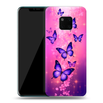 Пластиковый чехол на Huawei Mate 20 Pro с принтом Бабочки