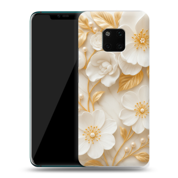 Пластиковый чехол на Huawei Mate 20 Pro с принтом Цветы