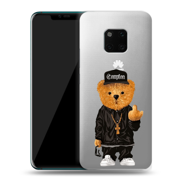Пластиковый чехол на Huawei Mate 20 Pro с принтом Мишка Пластиковый чехол на Huawei Mate 20 Pro с принтом Мишка