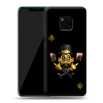 Пластиковый чехол на Huawei Mate 20 Pro с принтом Золотой скрудж макдак Пластиковый чехол на Huawei Mate 20 Pro с принтом Золотой скрудж макдак