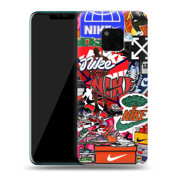 Пластиковый чехол на Huawei Mate 20 Pro с принтом Найк Nike яркий Пластиковый чехол на Huawei Mate 20 Pro с принтом Найк Nike яркий