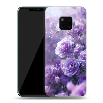Пластиковый чехол на Huawei Mate 20 Pro с принтом Розы цветы