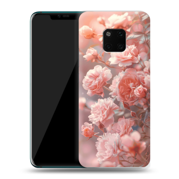 Пластиковый чехол на Huawei Mate 20 Pro с принтом Розовые розы Пластиковый чехол на Huawei Mate 20 Pro с принтом Розовые розы