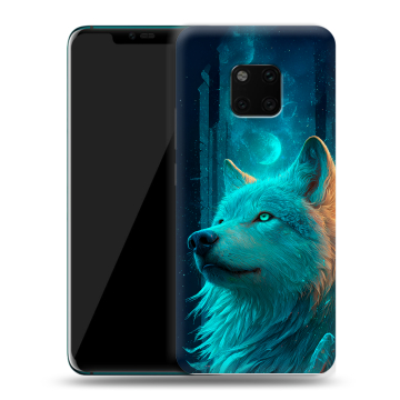 Пластиковый чехол на Huawei Mate 20 Pro с принтом бабочки саккура