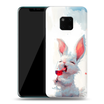 Пластиковый чехол на Huawei Mate 20 Pro с принтом кролик зайчик Пластиковый чехол на Huawei Mate 20 Pro с принтом кролик зайчик