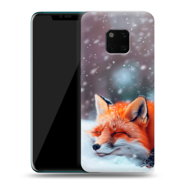 Пластиковый чехол на Huawei Mate 20 Pro с принтом лиса Пластиковый чехол на Huawei Mate 20 Pro с принтом лиса