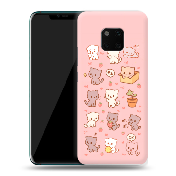 Пластиковый чехол на Huawei Mate 20 Pro с принтом Hello Kitty Хелоу Кити