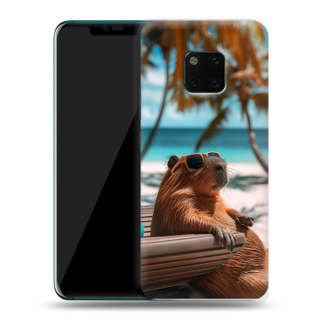 Пластиковый чехол на Huawei Mate 20 Pro с принтом Капибара