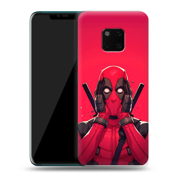 Пластиковый чехол на Huawei Mate 20 Pro с принтом Дедпул Deadpool