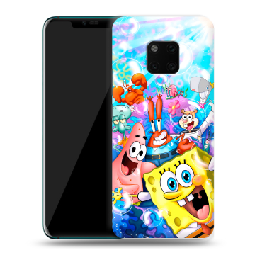 Пластиковый чехол на Huawei Mate 20 Pro с принтом спанчбоб спанч боб Пластиковый чехол на Huawei Mate 20 Pro с принтом спанчбоб спанч боб
