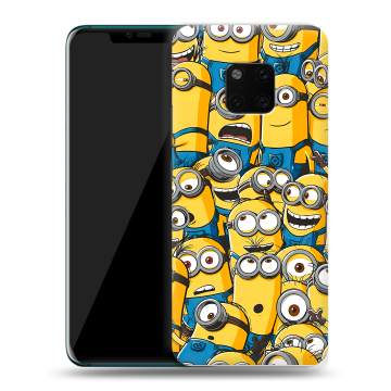 Пластиковый чехол на Huawei Mate 20 Pro с принтом Миньоны