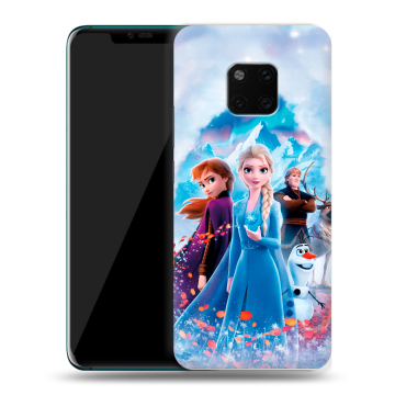 Пластиковый чехол на Huawei Mate 20 Pro с принтом Холодное сердце Frozen