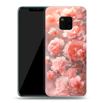 Пластиковый чехол на Huawei Mate 20 Pro с принтом Розы цветы