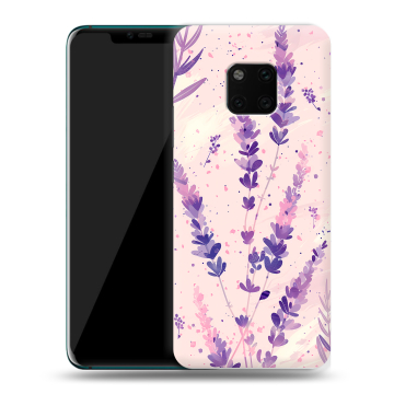 Пластиковый чехол на Huawei Mate 20 Pro с принтом цветы лаванда