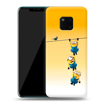 Пластиковый чехол на Huawei Mate 20 Pro с принтом Миньоны Пластиковый чехол на Huawei Mate 20 Pro с принтом Миньоны