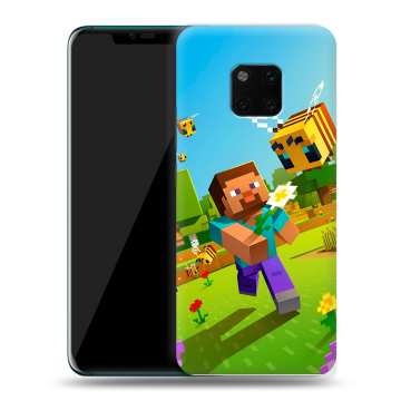 Пластиковый чехол на Huawei Mate 20 Pro с принтом Майнкрафт Minecraft Пластиковый чехол на Huawei Mate 20 Pro с принтом Майнкрафт Minecraft