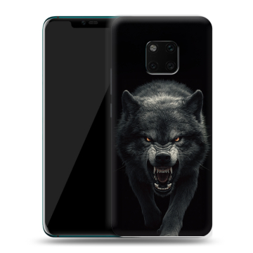 Пластиковый чехол на Huawei Mate 20 Pro с принтом Волк