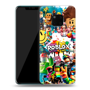 Пластиковый чехол на Huawei Mate 20 Pro с принтом Roblox Роблокс