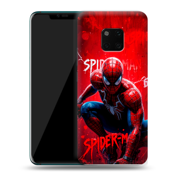 Пластиковый чехол на Huawei Mate 20 Pro с принтом Spiderman Человек паук