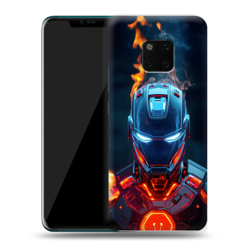 Пластиковый чехол на Huawei Mate 20 Pro с принтом IronMan Железный человек