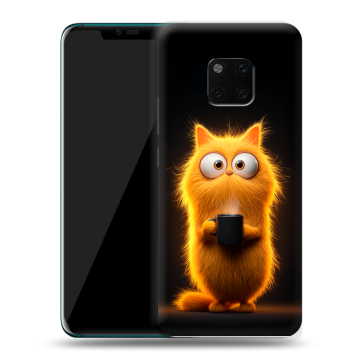 Пластиковый чехол на Huawei Mate 20 Pro с принтом Смешной кот Пластиковый чехол на Huawei Mate 20 Pro с принтом Смешной кот