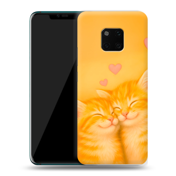 Пластиковый чехол на Huawei Mate 20 Pro с принтом Милые котята Пластиковый чехол на Huawei Mate 20 Pro с принтом Милые котята