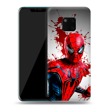 Пластиковый чехол на Huawei Mate 20 Pro с принтом Spiderman Человек паук Пластиковый чехол на Huawei Mate 20 Pro с принтом Spiderman Человек паук